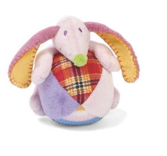 Hunden Dinkey boll med skallra - rosa