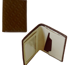 Liten plånbok - chocolate embossed