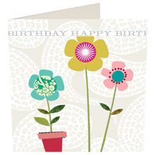 Gratulationskort - blommor