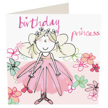 Gratulationskort - balettprinsessa