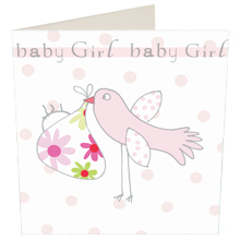 Gratulationskort - baby flicka