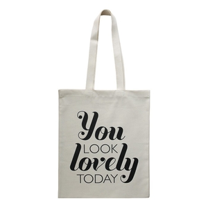 Hemmet - Tygpåsar - bokstäver & text - Tygpåse med text - Naturvit tygpåse - YOU LOOK LOVELY TODAY