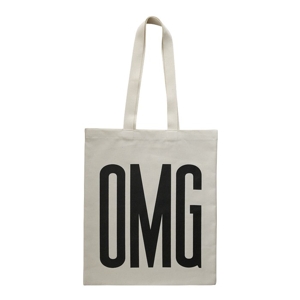 Hemmet - Tygpåsar - bokstäver & text - Tygpåse med text - Naturvit tygpåse - OMG
