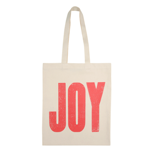 Hemmet - Tygpåsar - bokstäver & text - Tygpåse med text - Naturvit tygpåse - JOY